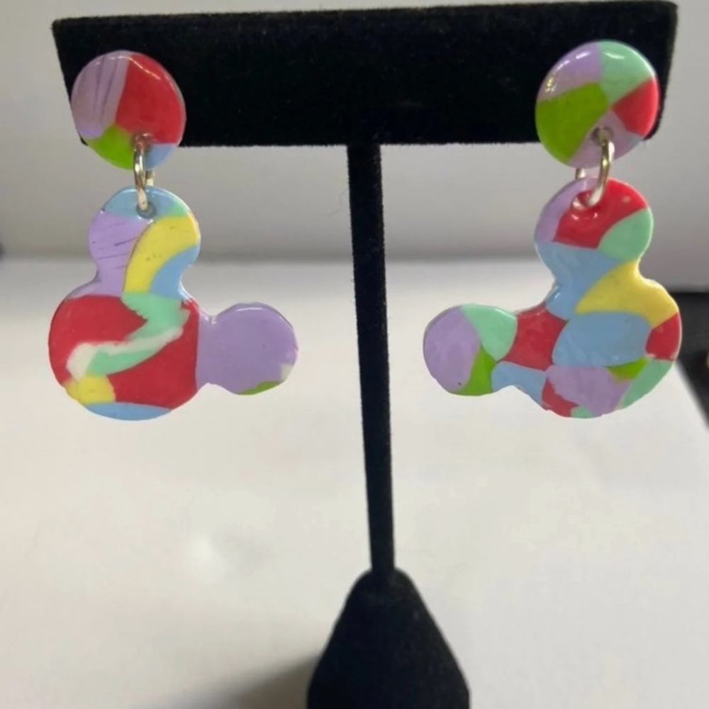 Art Deco Mickey Earrings